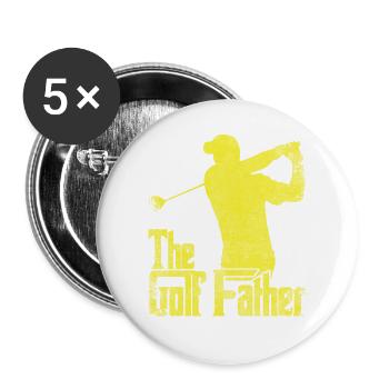 Golf course golf clubs - Buttons large 2.2''/56 mm (5-pack) - white - Front