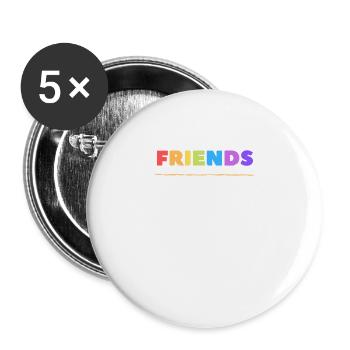 anders ist gut für Gleichheit, Akzeptanz Stimmung - Buttons groß 56 mm (5er Pack) - Weiß - Vorne