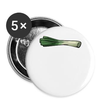 GOT LEEK? - Buttons large 2.2''/56 mm (5-pack) - white - Front