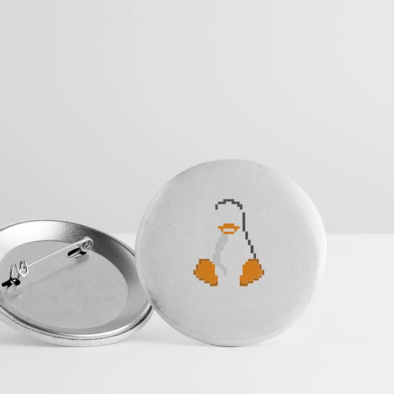Linux Penguin Pixel Art Sys Admins Computer Hacker Buttons large 2.2''/56 mm (5-pack)