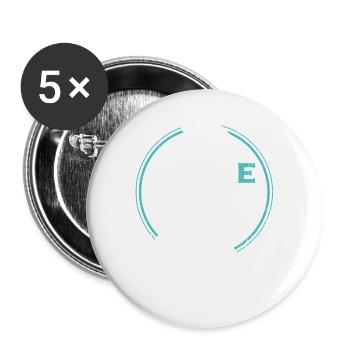 Funny Fishing Angler Trout Bass Birthday Gift - Buttons large 2.2''/56 mm (5-pack) - white - Front
