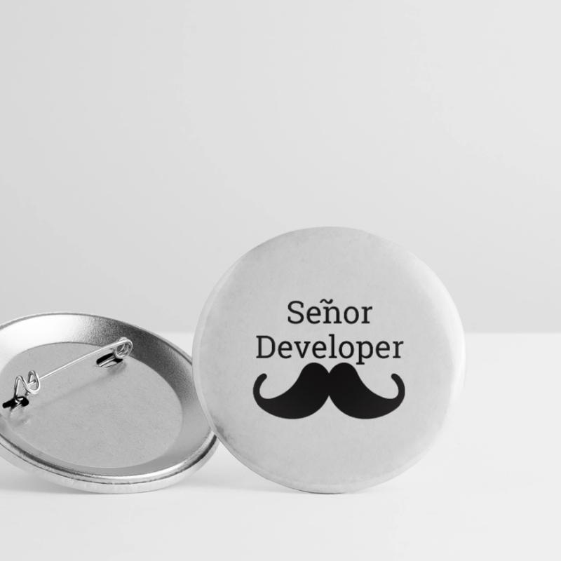 « Senor Developer, Senior Developer » | Programmeurs Lot de 5 grands badges (56 mm)