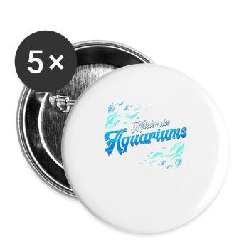 Aquarist Aquarist Aquarium Fish Aquascaping - Buttons large 2.2''/56 mm (5-pack) - white - Front