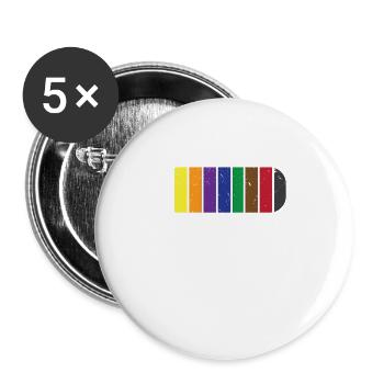Cool Taekwondo Belts Shirt - Tae Kwon Do Belt Shir - Buttons large 2.2''/56 mm (5-pack) - white - Front