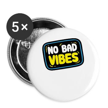 Keine Schenke Vibes - Vibes Sticker - Buttons groß 56 mm (5er Pack) - Weiß - Vorne