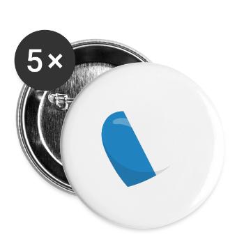 Schweiz Zürich Wappen mit Herz - Buttons groß 56 mm (5er Pack) - Weiß - Vorne