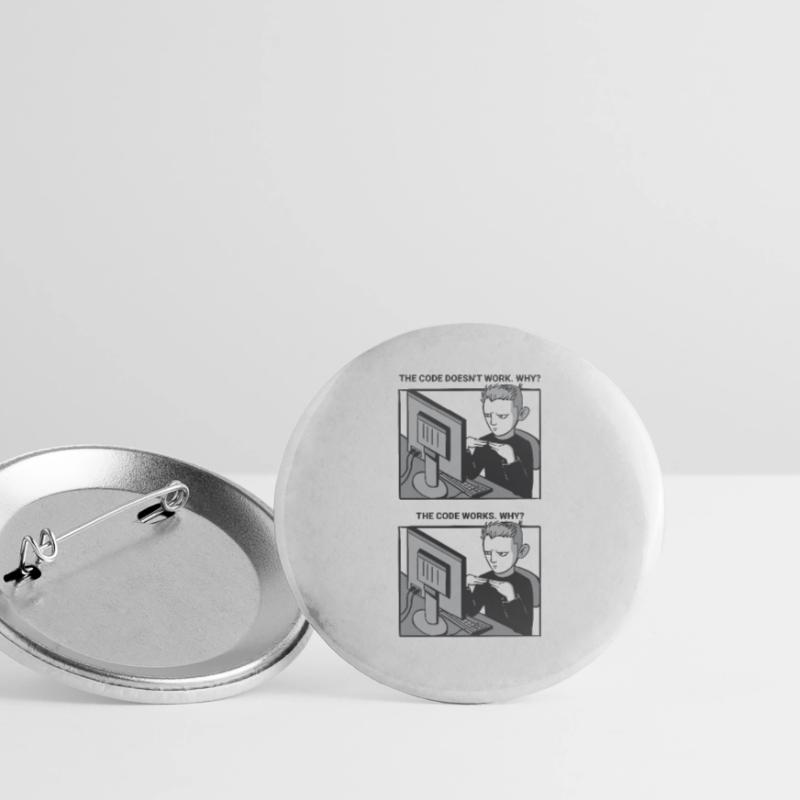 "My Code Works. WHY?" | Programmer Buttons large 2.2''/56 mm (5-pack)