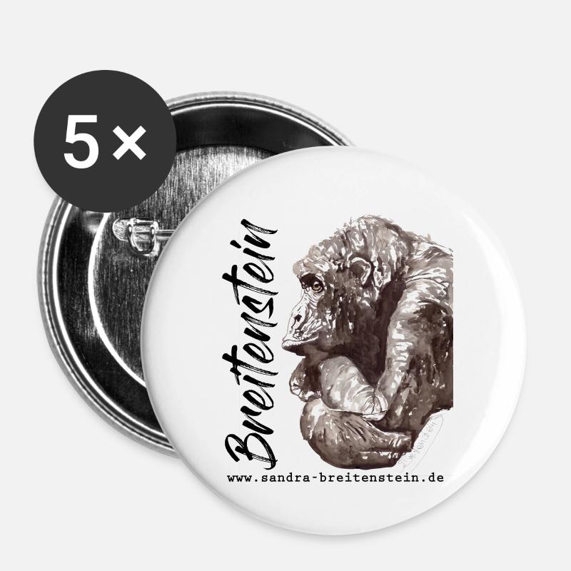 keep Calm - Buttons large 2.2''/56 mm (5-pack) - white