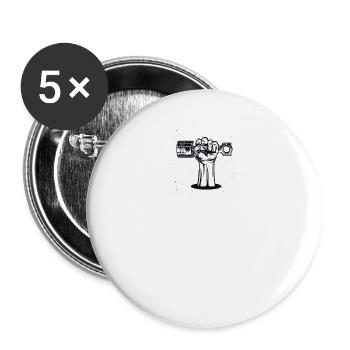 Moto Moto Motocross Motocross Dreckbike-Ge - Lot de 5 grands badges (56 mm) - blanc - Devant