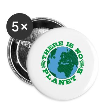 VÉGÉTARIENNE Cadeaux militants des droits des animaux pour végétaliens NON - Lot de 5 grands badges (56 mm) - blanc - Devant