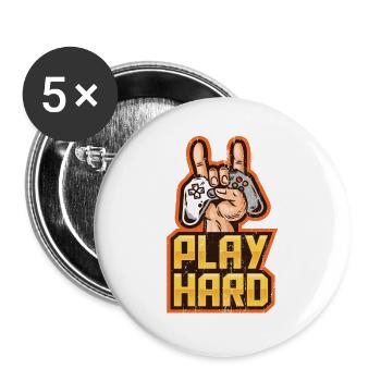 Computer Gaming - Buttons groß 56 mm (5er Pack) - Weiß - Vorne