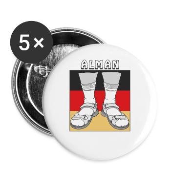 ALMAN - Buttons large 2.2''/56 mm (5-pack) - white - Front