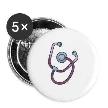 Beruf - Buttons groß 56 mm (5er Pack) - Weiß - Vorne