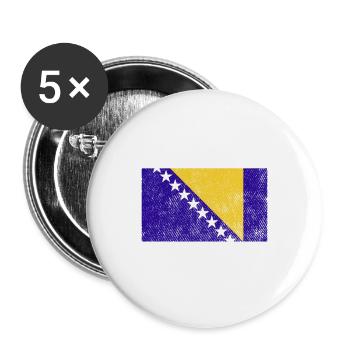 Bosna I Hercegovina by The Manzanita's - Buttons large 2.2''/56 mm (5-pack) - white - Front