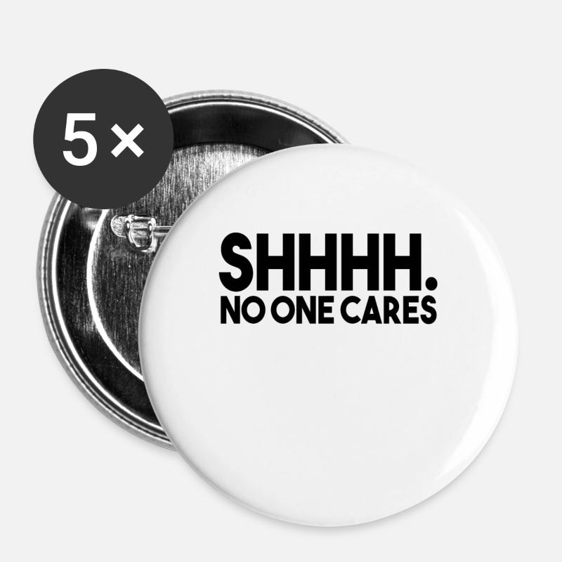 Funny Sayings Funny Sayings Gift - Buttons large 2.2''/56 mm (5-pack) - white
