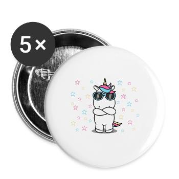 6e anniversaire 6 ans d’anniversaire d’enfant - Lot de 5 grands badges (56 mm) - blanc - Devant