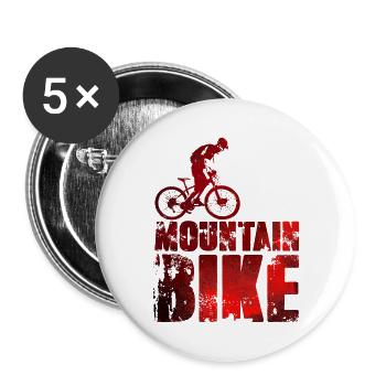 Mountain Bike - Buttons large 2.2''/56 mm (5-pack) - white - Front