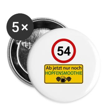 54 À partir de maintenant, il ne reste plus que du smoothie du houblon - Lot de 5 grands badges (56 mm) - blanc - Devant
