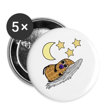 Baby Child Children Toddler Birth Kindergarten - Buttons large 2.2''/56 mm (5-pack) - white - Front