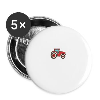 Steyr Tractors Trecker Farmer Farmer Gift - Buttons large 2.2''/56 mm (5-pack) - white - Front