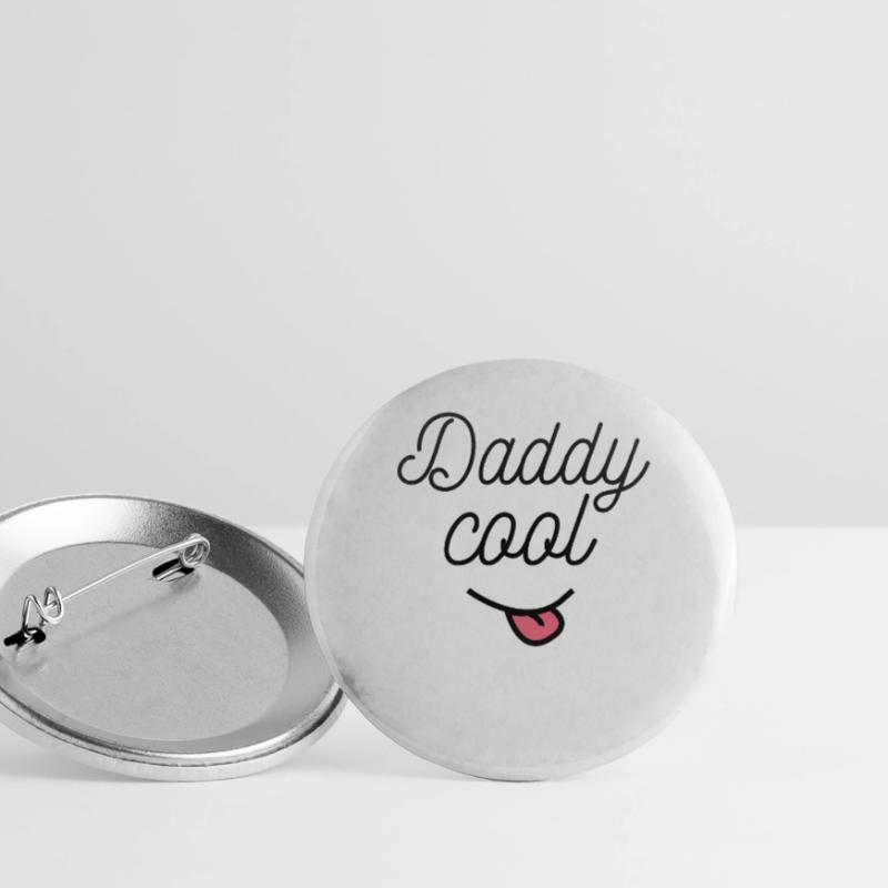 DADDY COOL Geschenk-Idee Humor Buttons groß 56 mm (5er Pack)