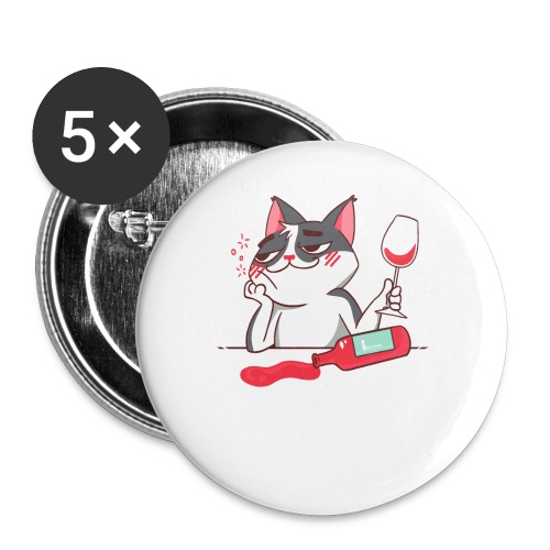 Cats Karma - Buttons groß 56 mm (5er Pack)