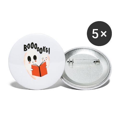 Boooooks Gespenster - Buttons groß 56 mm (5er Pack)