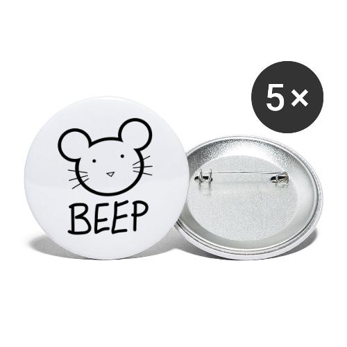 BEEP MOUSE - Buttons groß 56 mm (5er Pack)