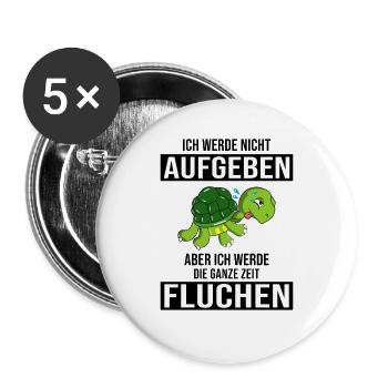 Läufer Jogging Joggen - Buttons groß 56 mm (5er Pack) - Weiß - Vorne