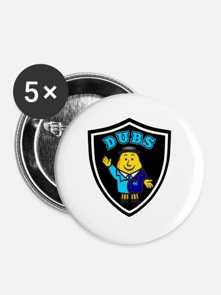 Dublin GAA - Buttons groß 56 mm (5er Pack) - Weiß