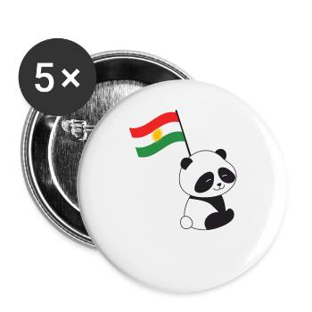 Kurdistan Kurdish Kurdistan Shirt Funny Kurdista - Buttons large 2.2''/56 mm (5-pack) - white - Front