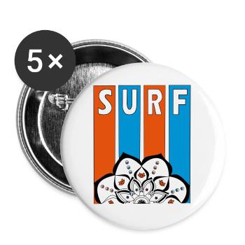 Surf - Buttons large 2.2''/56 mm (5-pack) - white - Front