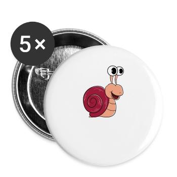 Snailed It Baby - Funny Snail - Buttons large 2.2''/56 mm (5-pack) - white - Front