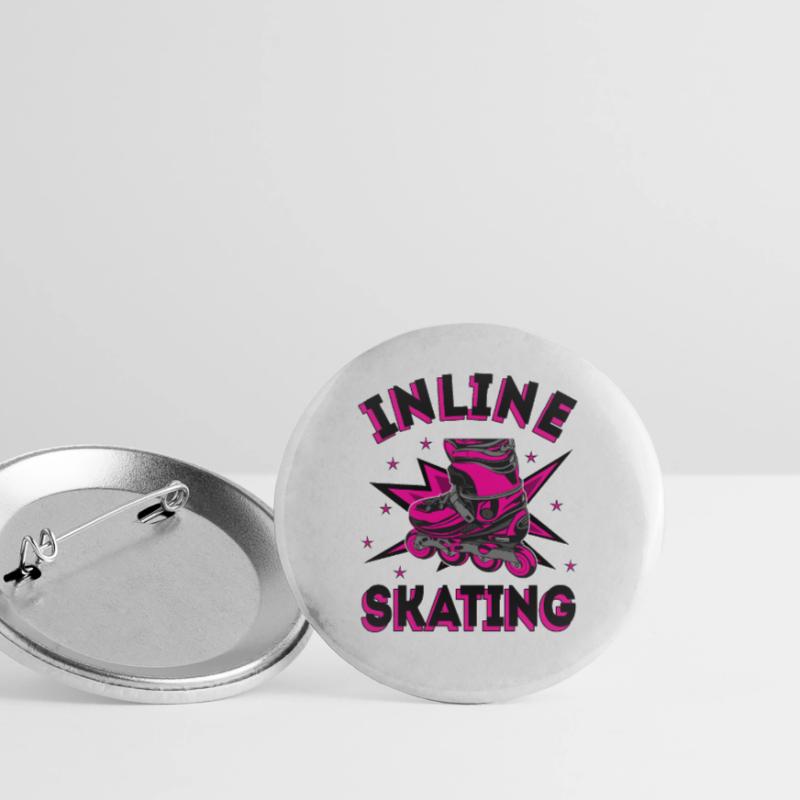 Inline Skating Inline-Skates Buttons groß 56 mm (5er Pack)