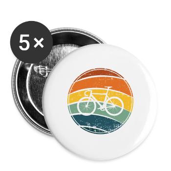 bicycle - Buttons large 2.2''/56 mm (5-pack) - white - Front