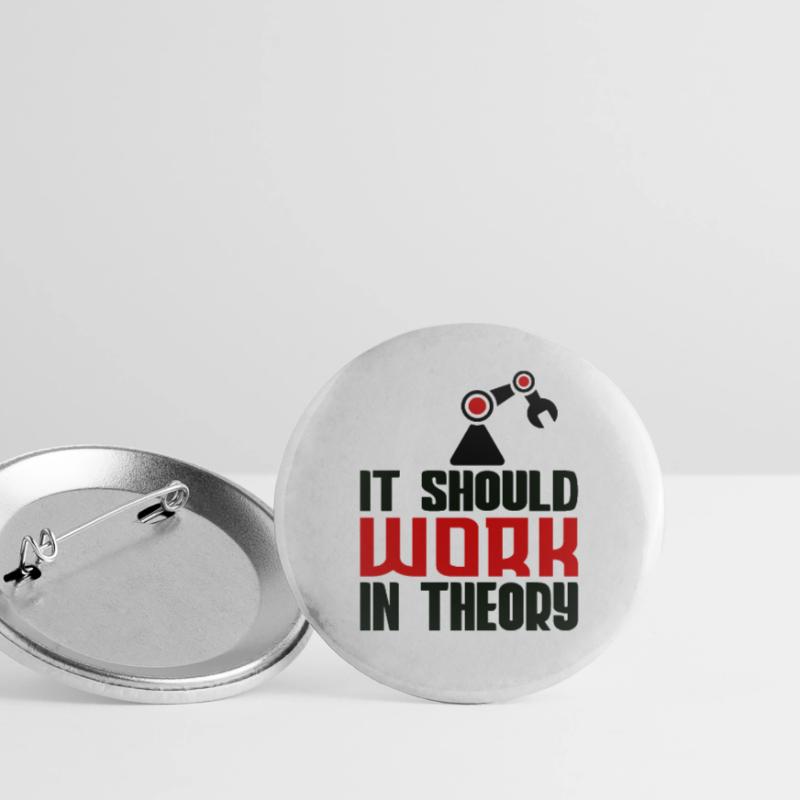 Robotics Machine Learning Robotics Engineering Buttons groß 56 mm (5er Pack)