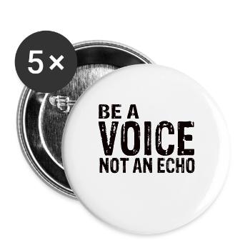 Motivation - Buttons groß 56 mm (5er Pack) - Weiß - Vorne