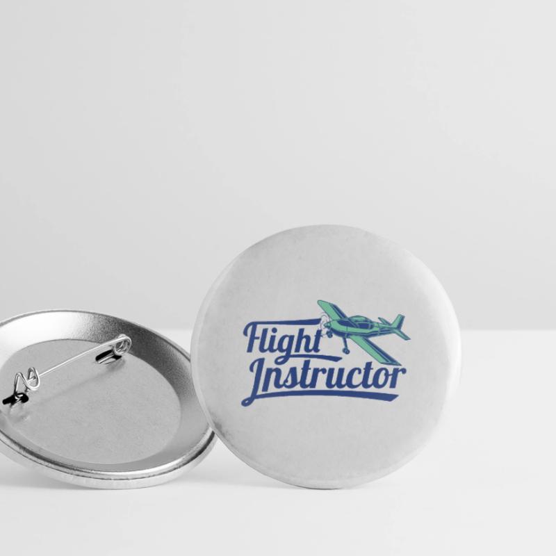 Motor Flight Instructor Flight Instructor Pilot Instructor Flight Buttons large 2.2''/56 mm (5-pack)