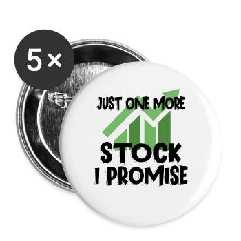 STOCK MARKET/FOREX TRADER / BROKER FOREX TRADING - Buttons groß 56 mm (5er Pack) - Weiß - Vorne