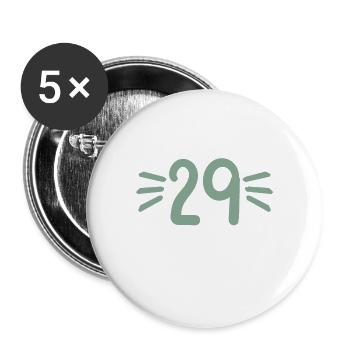 I am 29 as often still 30 years 30th birthday - Buttons large 2.2''/56 mm (5-pack) - white - Front