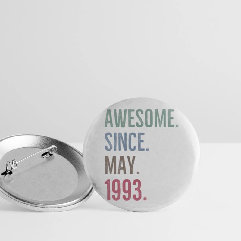 Awesome seit Mai 1993 Buttons groß 56 mm (5er Pack)