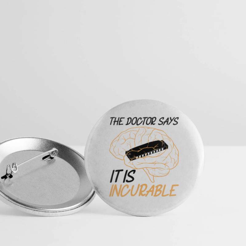 Harmonica Harmonica Player Buttons large 2.2''/56 mm (5-pack)