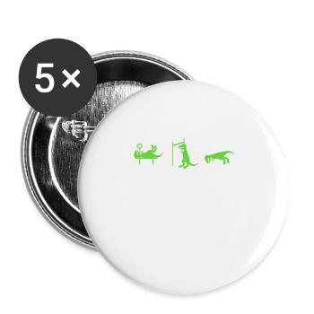 Dino The struggle is real funny T-Rex gym workout - Lot de 5 grands badges (56 mm) - blanc - Devant