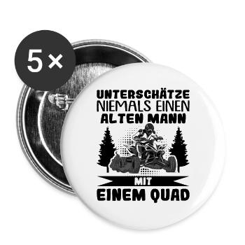 Quad - Buttons groß 56 mm (5er Pack) - Weiß - Vorne