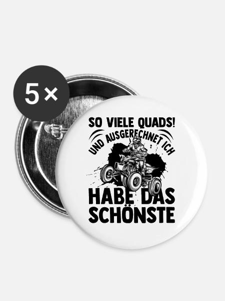 Quad - Buttons groß 56 mm (5er Pack) - Weiß