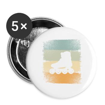 Inline Skates - Buttons large 2.2''/56 mm (5-pack) - white - Front