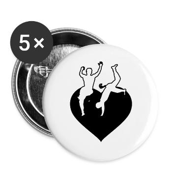 Capoeira - Buttons large 2.2''/56 mm (5-pack) - white - Front