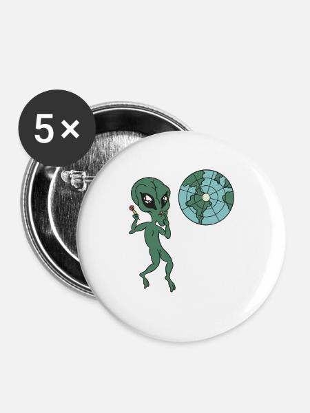 Darts - Buttons groß 56 mm (5er Pack) - Weiß