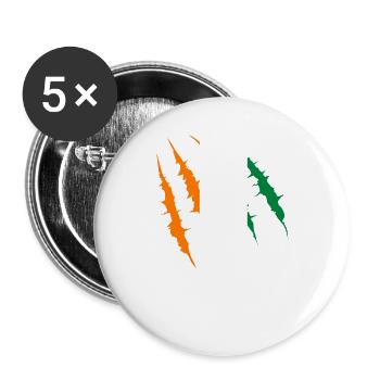 Côte d’Ivoire - Lot de 5 grands badges (56 mm) - blanc - Devant