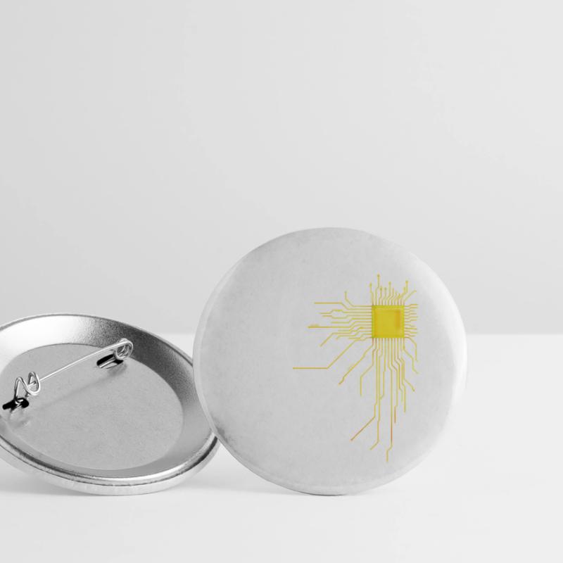 platine Core cpu Computer Nerd Programmierer admin Buttons groß 56 mm (5er Pack)